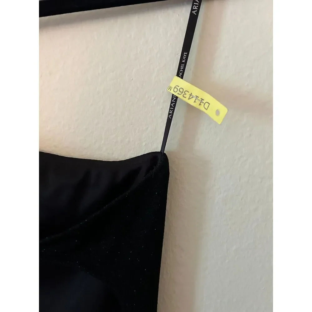 VTG ARIANNA by Rachel Kaye Women's 6 Y2K Prom‎ Dress whimsigoth black/metallic